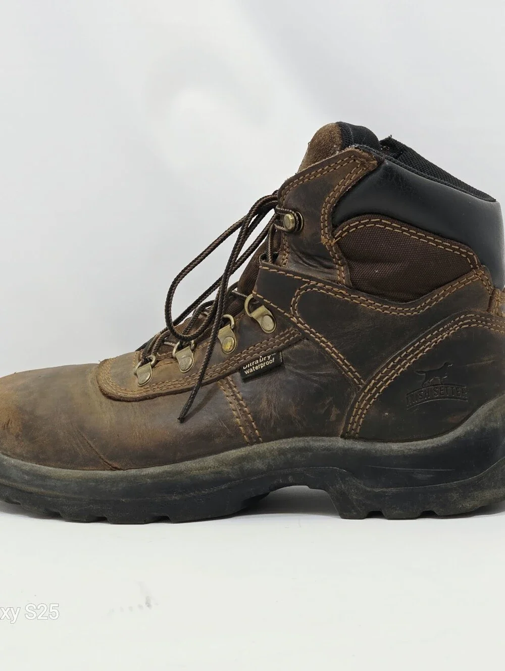 Irish Setter Steel Toe Waterproof Leather Work Boots Men’s 8.5 EE